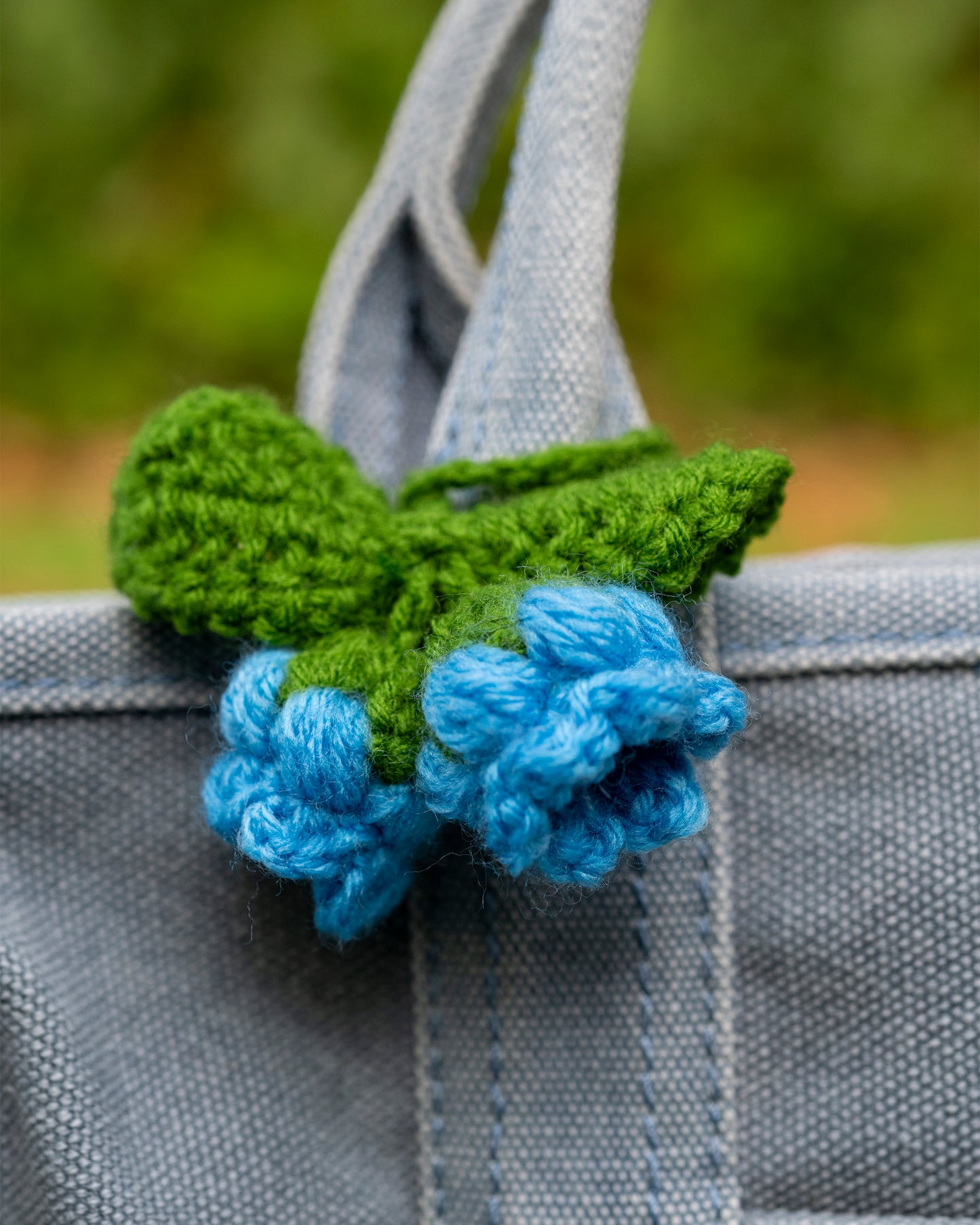 Blue Bell Flowers Bag Charm